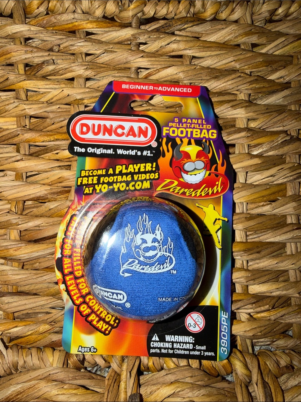 Duncan Daredevil Blue Footbag (5-Panel Pellet-Filled)
